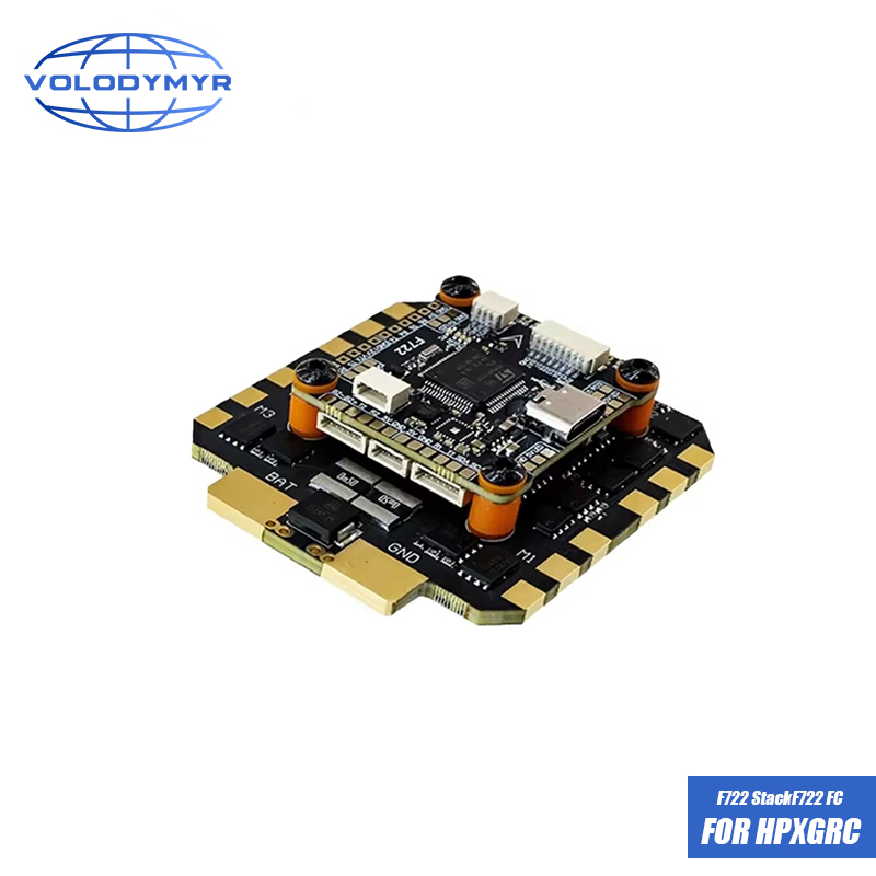 Drone Racing Flight Controller - VOLODYMYR HPXGRC F722 フライトコントローラースタック BLHeli_32 80A/100A